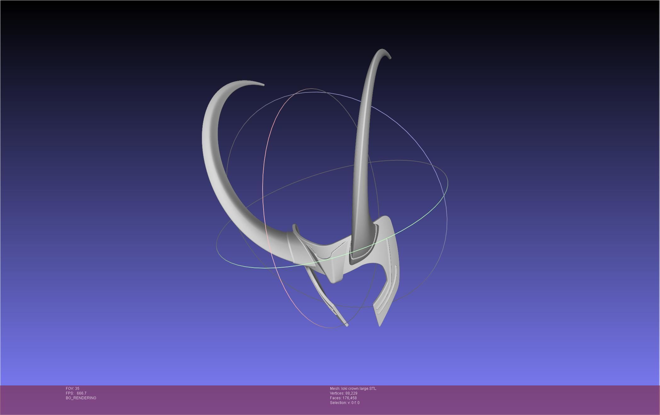 Marvel Loki Crown Large 3D print model_73