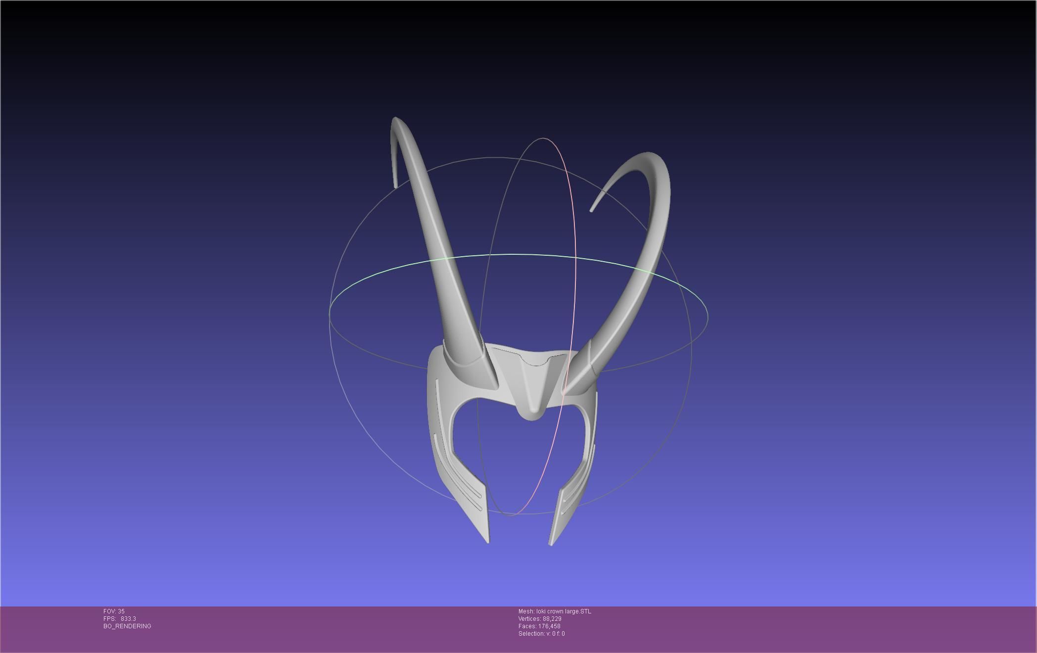 Marvel Loki Crown Large 3D print model_69