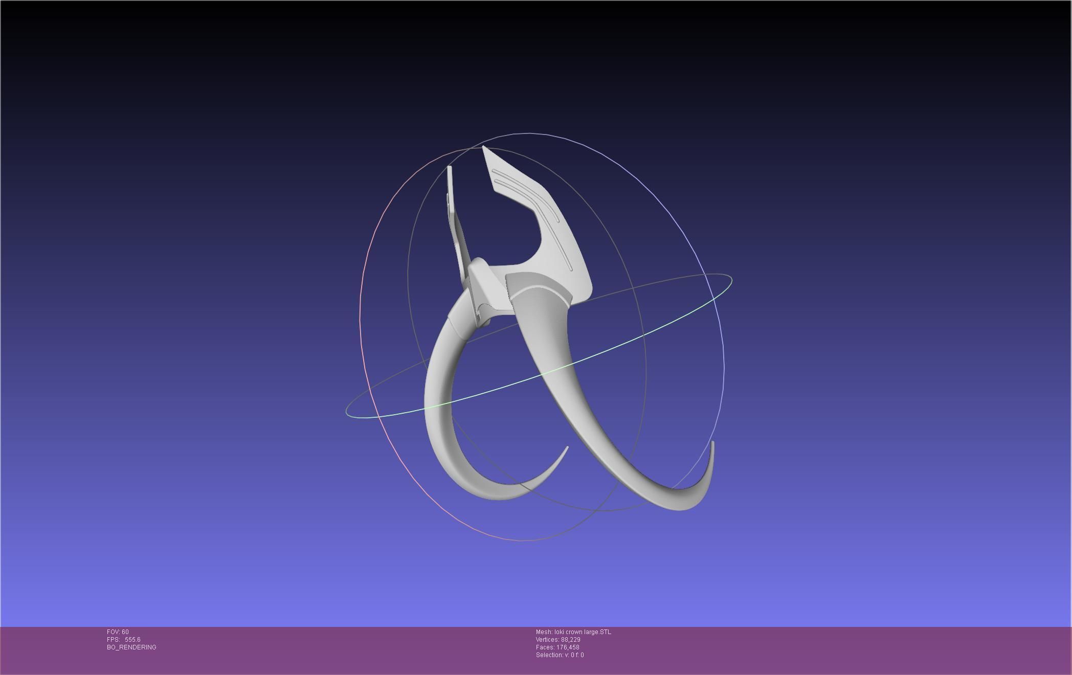 Marvel Loki Crown Large 3D print model_29