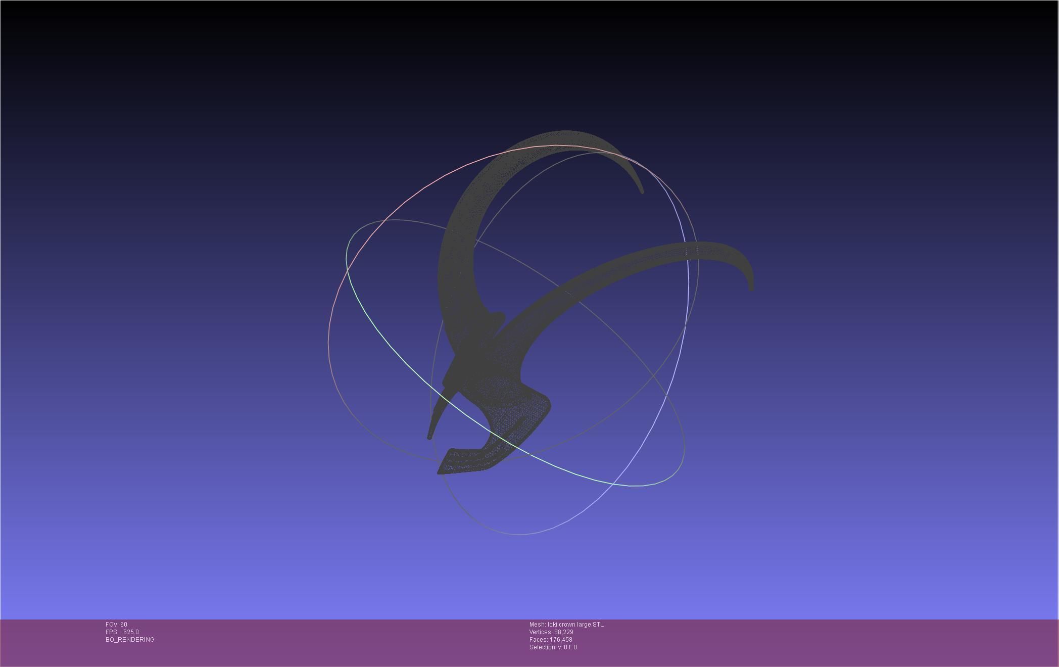 Marvel Loki Crown Large 3D print model_38