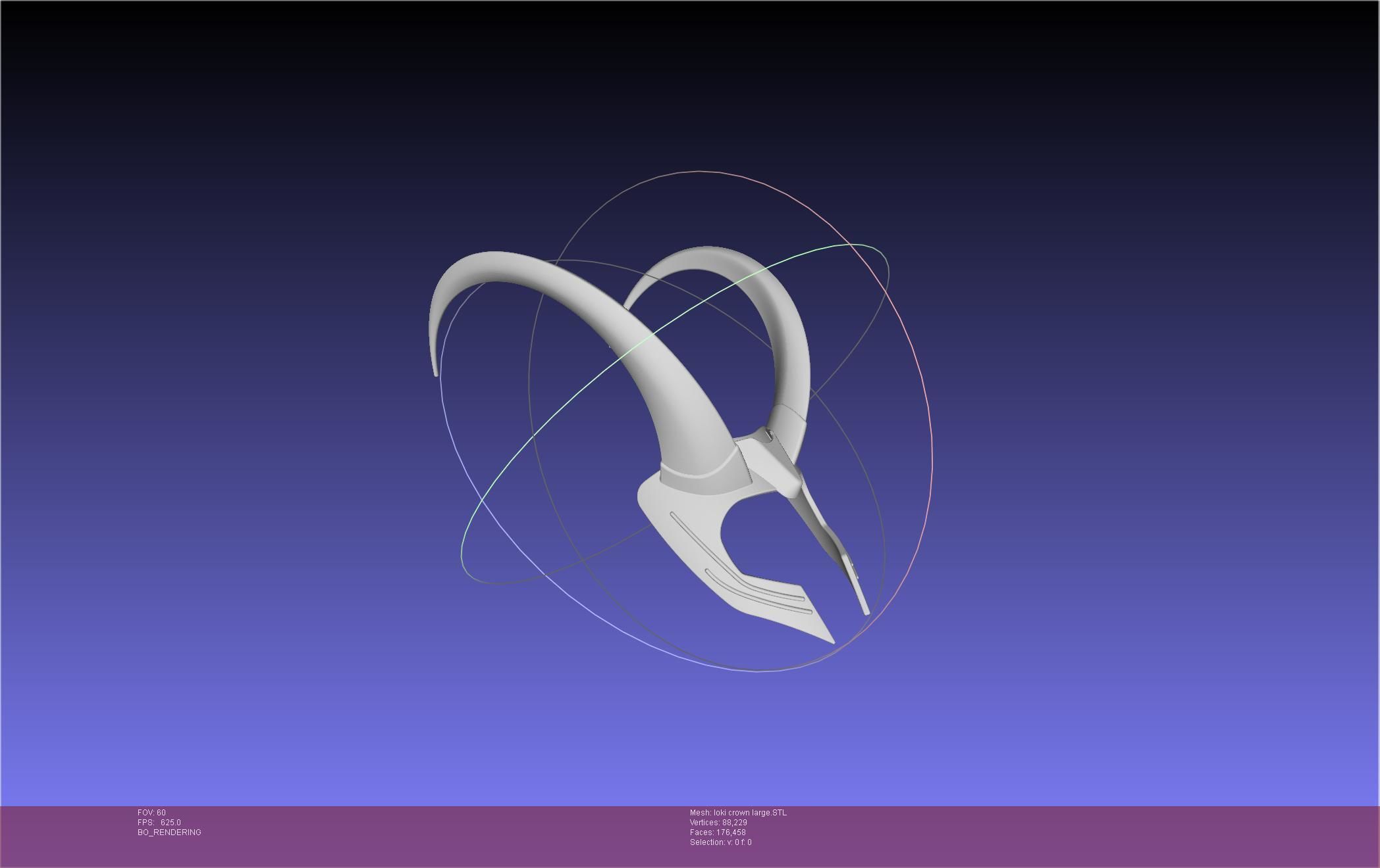 Marvel Loki Crown Large 3D print model_32