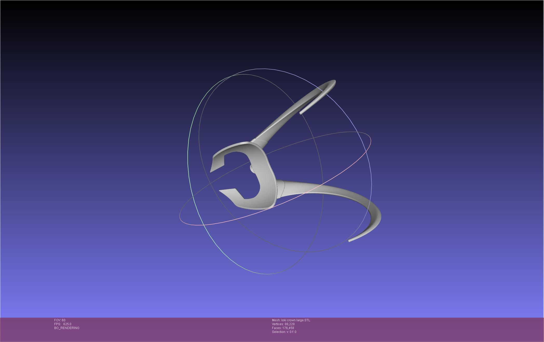 Marvel Loki Crown Large 3D print model_19