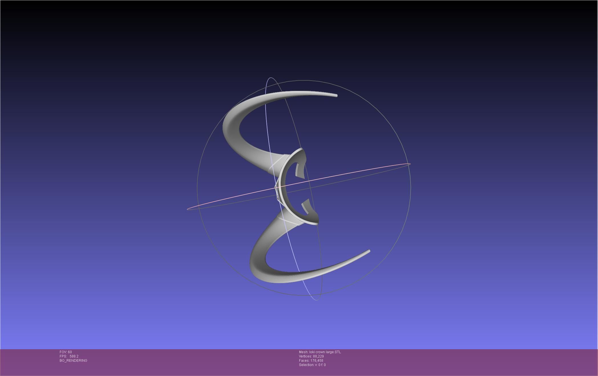 Marvel Loki Crown Large 3D print model_37