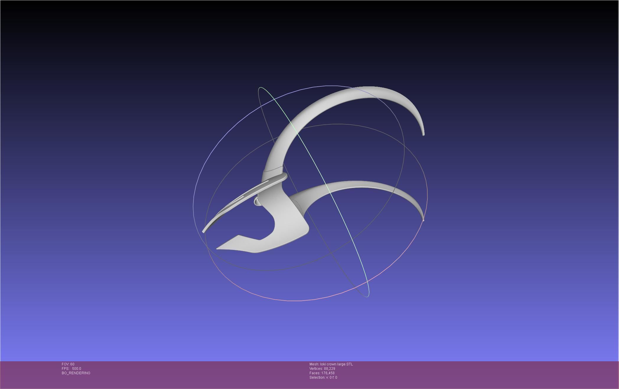 Marvel Loki Crown Large 3D print model_20