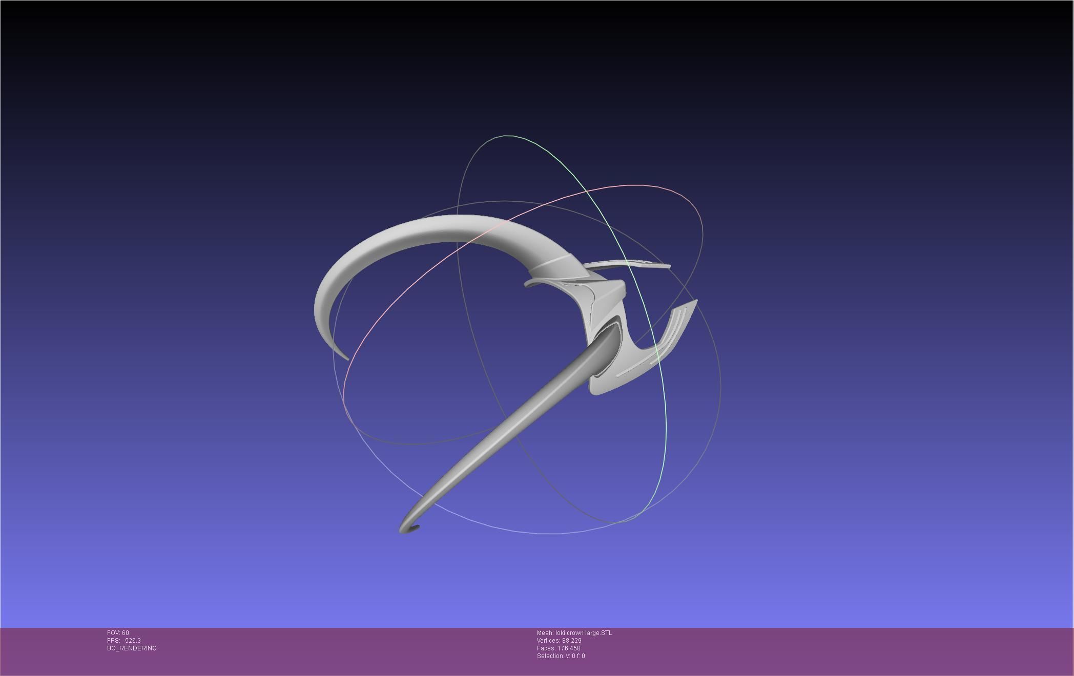 Marvel Loki Crown Large 3D print model_23