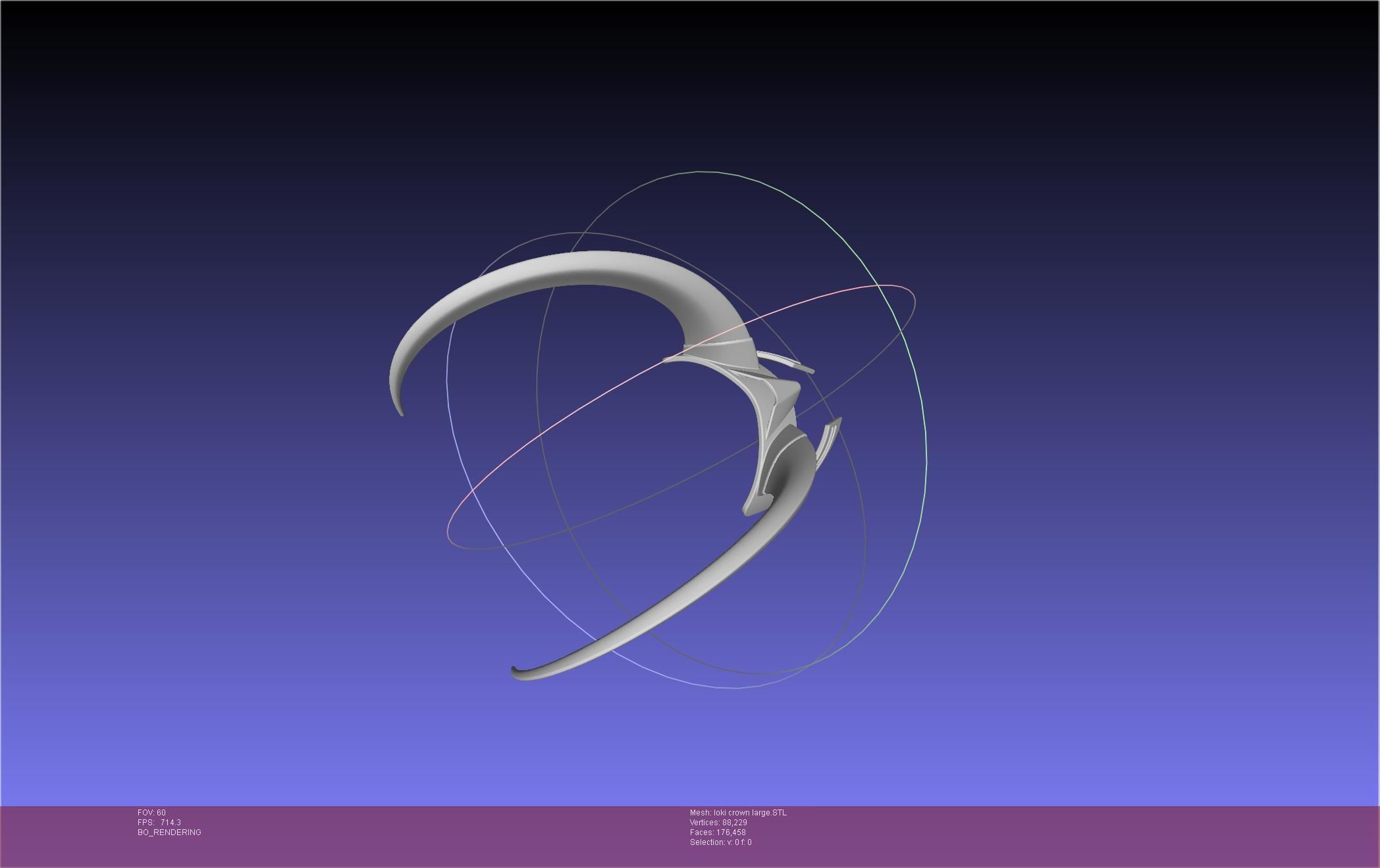 Marvel Loki Crown Large 3D print model_4