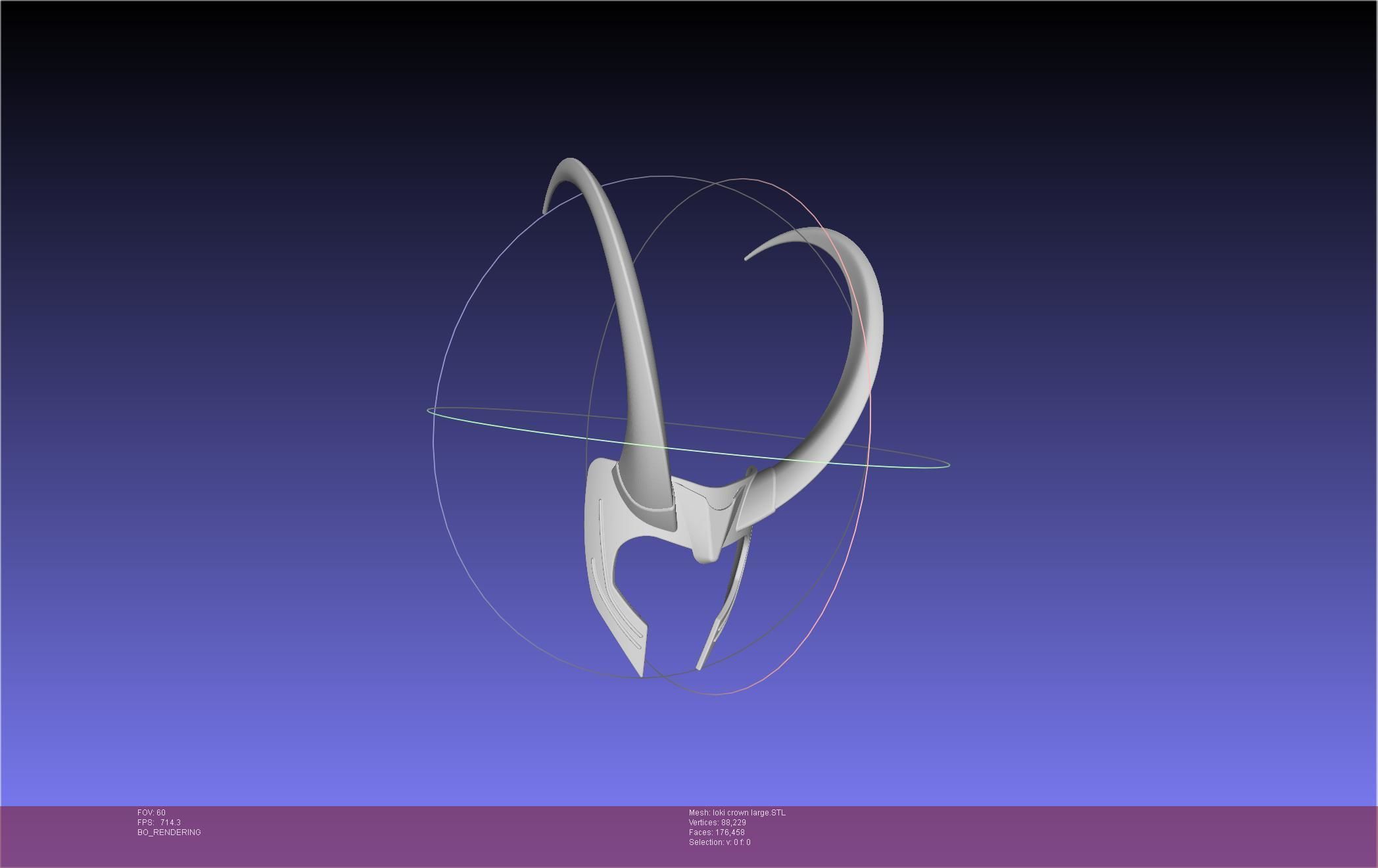 Marvel Loki Crown Large 3D print model_8