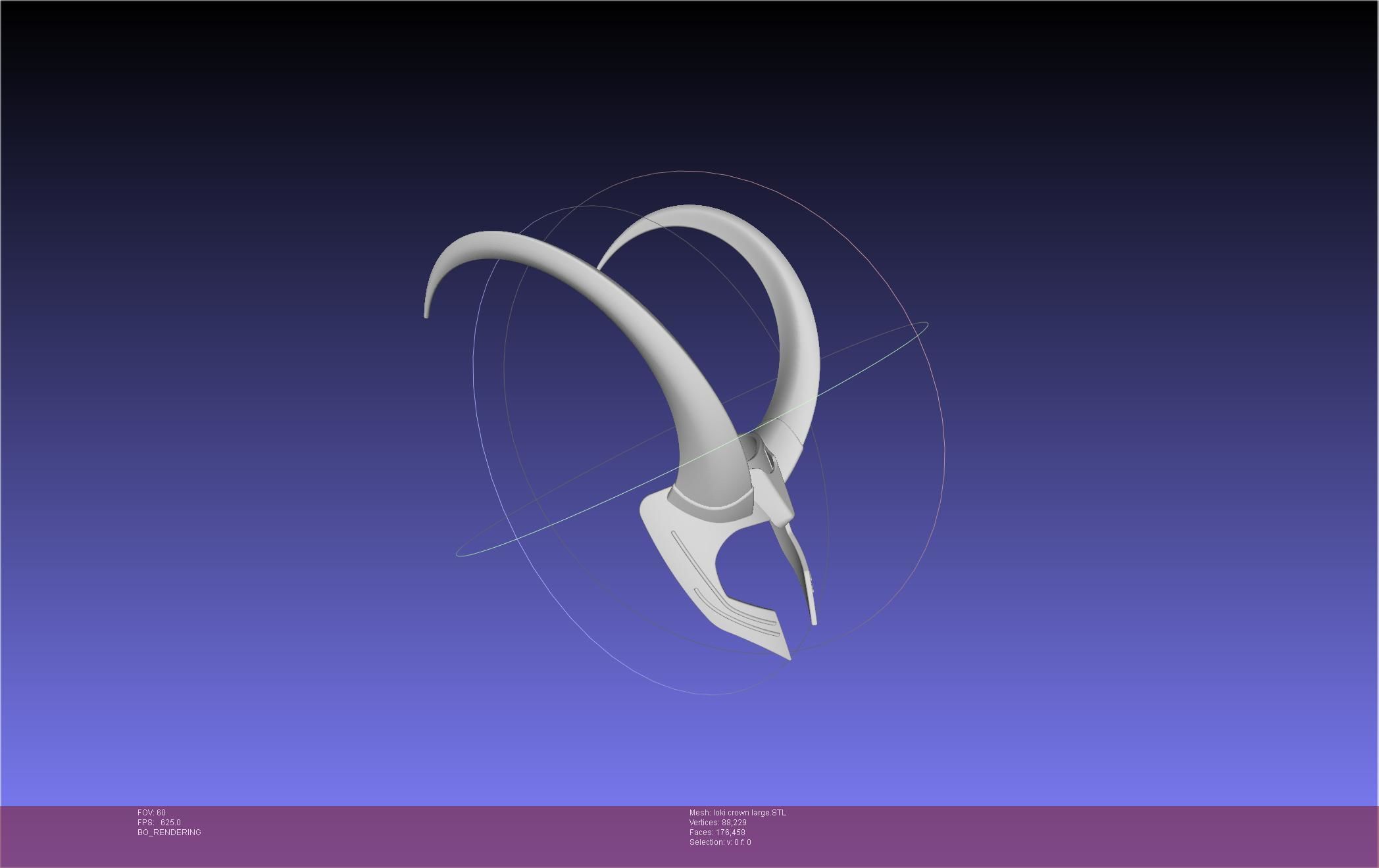 Marvel Loki Crown Large 3D print model_12