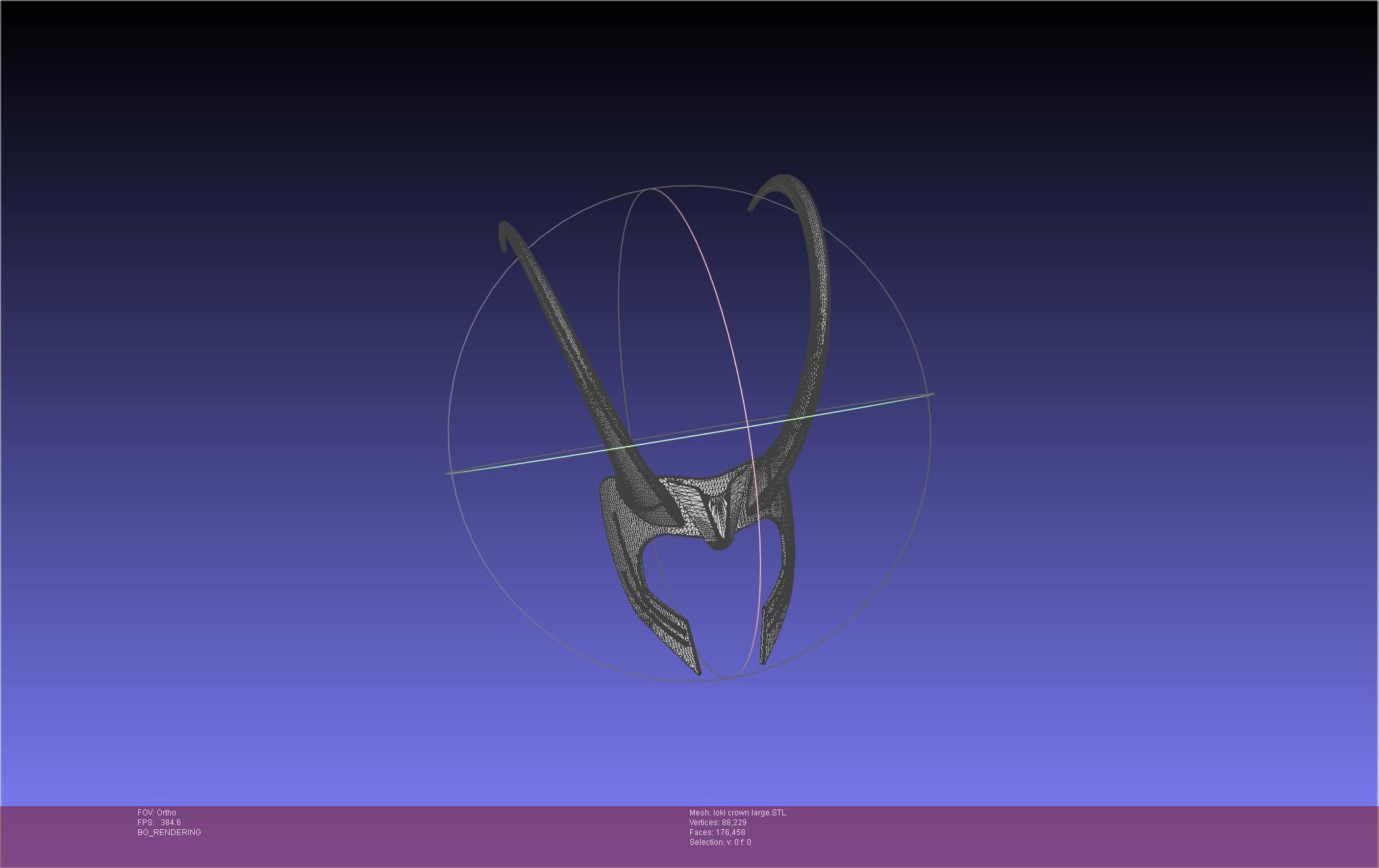 Marvel Loki Crown Large 3D print model_45