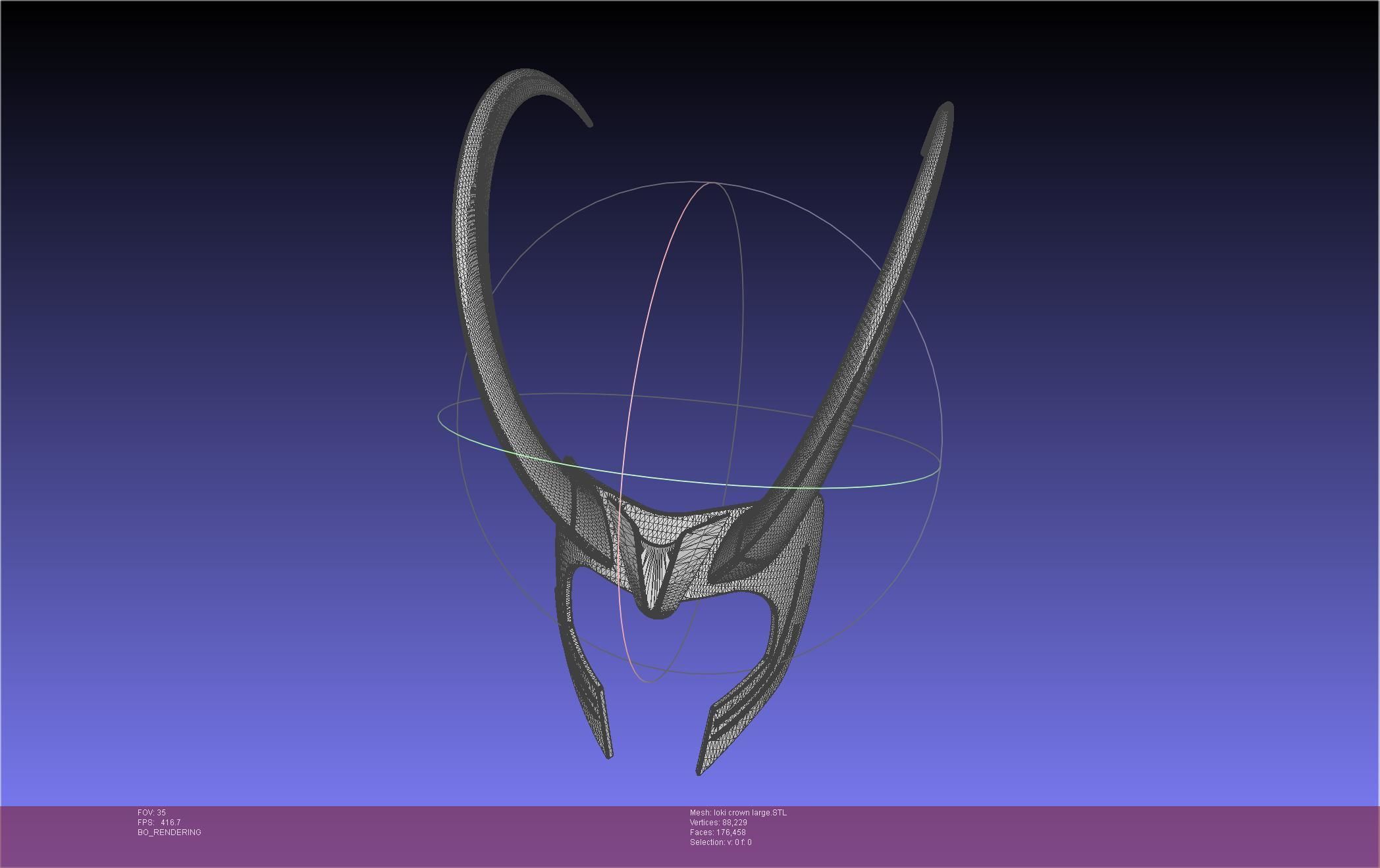 Marvel Loki Crown Large 3D print model_54