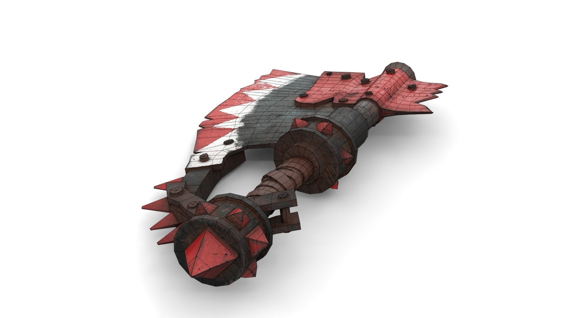 Orc Battle Axe 2 Low-poly 3D model_15