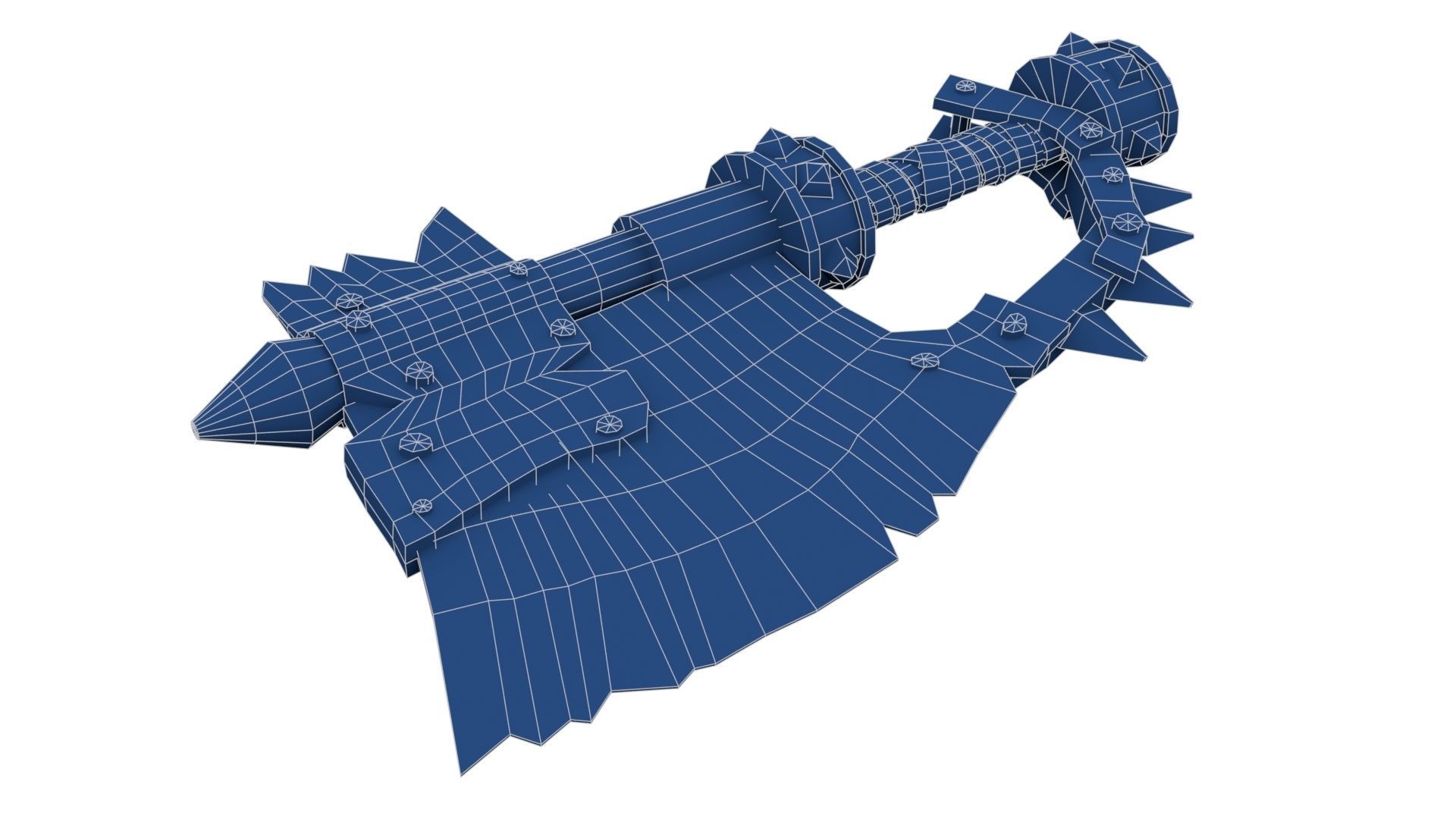 Orc Battle Axe 2 Low-poly 3D model_23