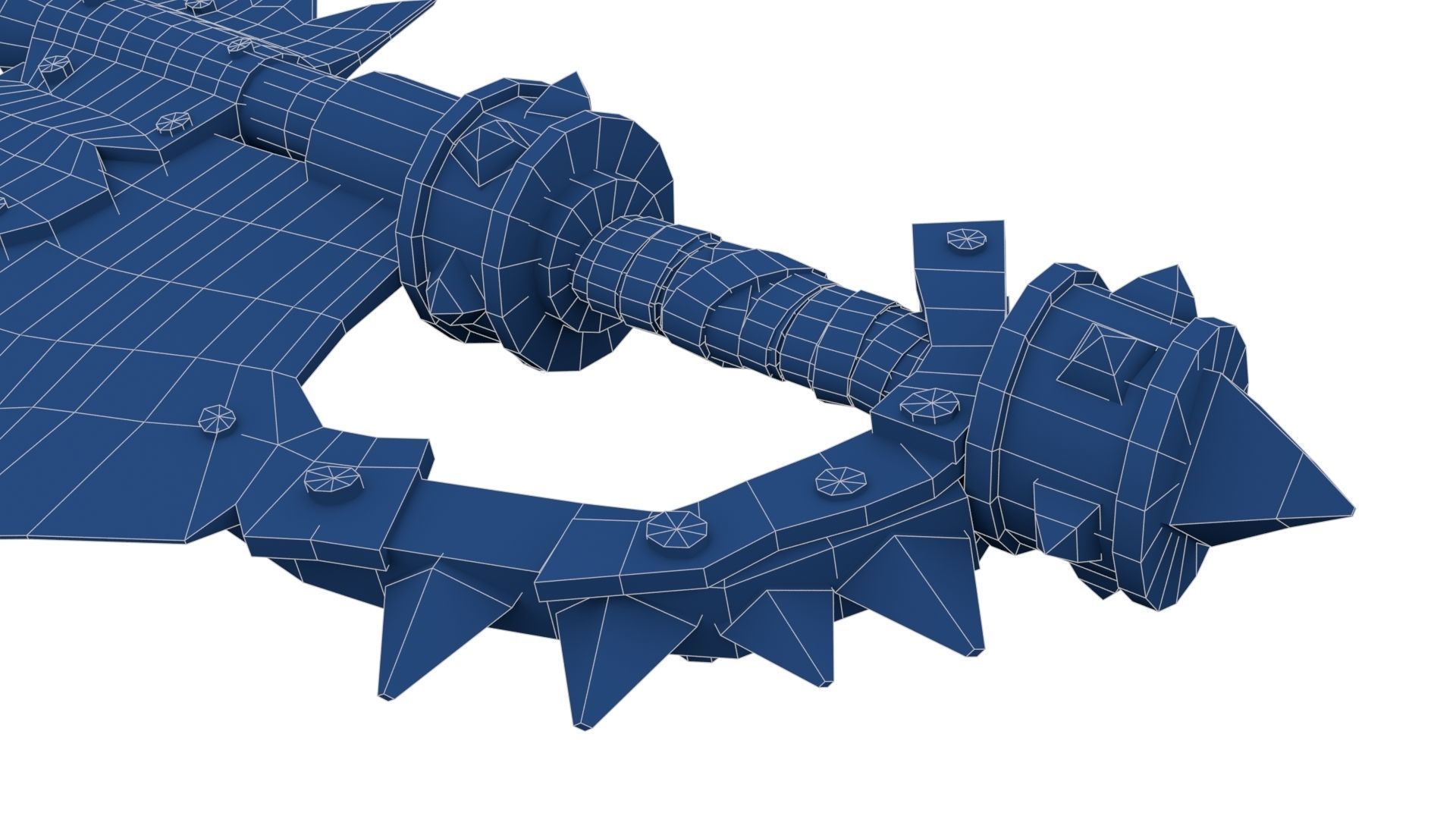 Orc Battle Axe 2 Low-poly 3D model_28