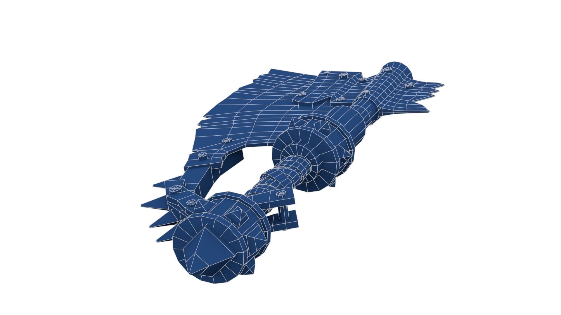 Orc Battle Axe 2 Low-poly 3D model_25