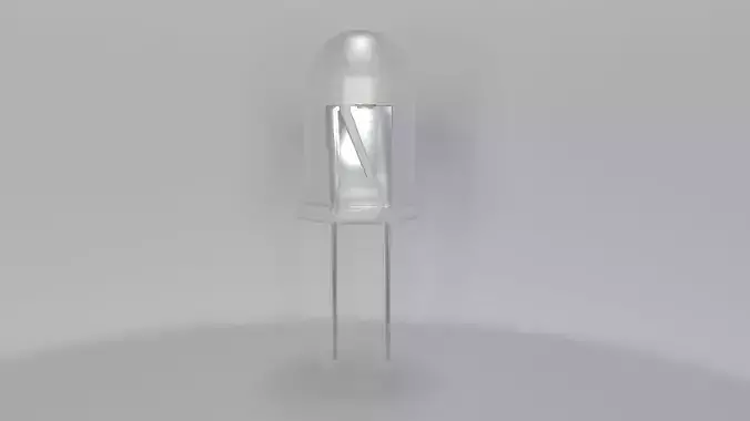 Best Led 3d model in white fon light 