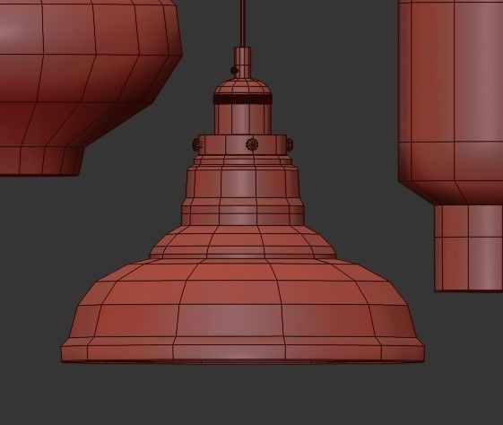 Loft pendant 3D model_3