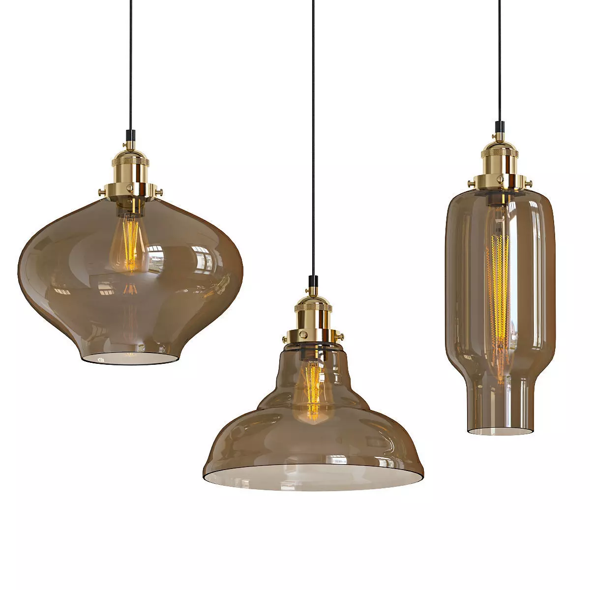 Loft pendant 3D model_0