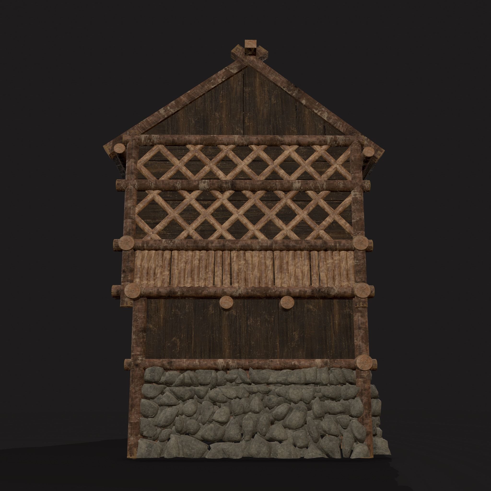 Medieval Cabin F Low-poly 3D model_24