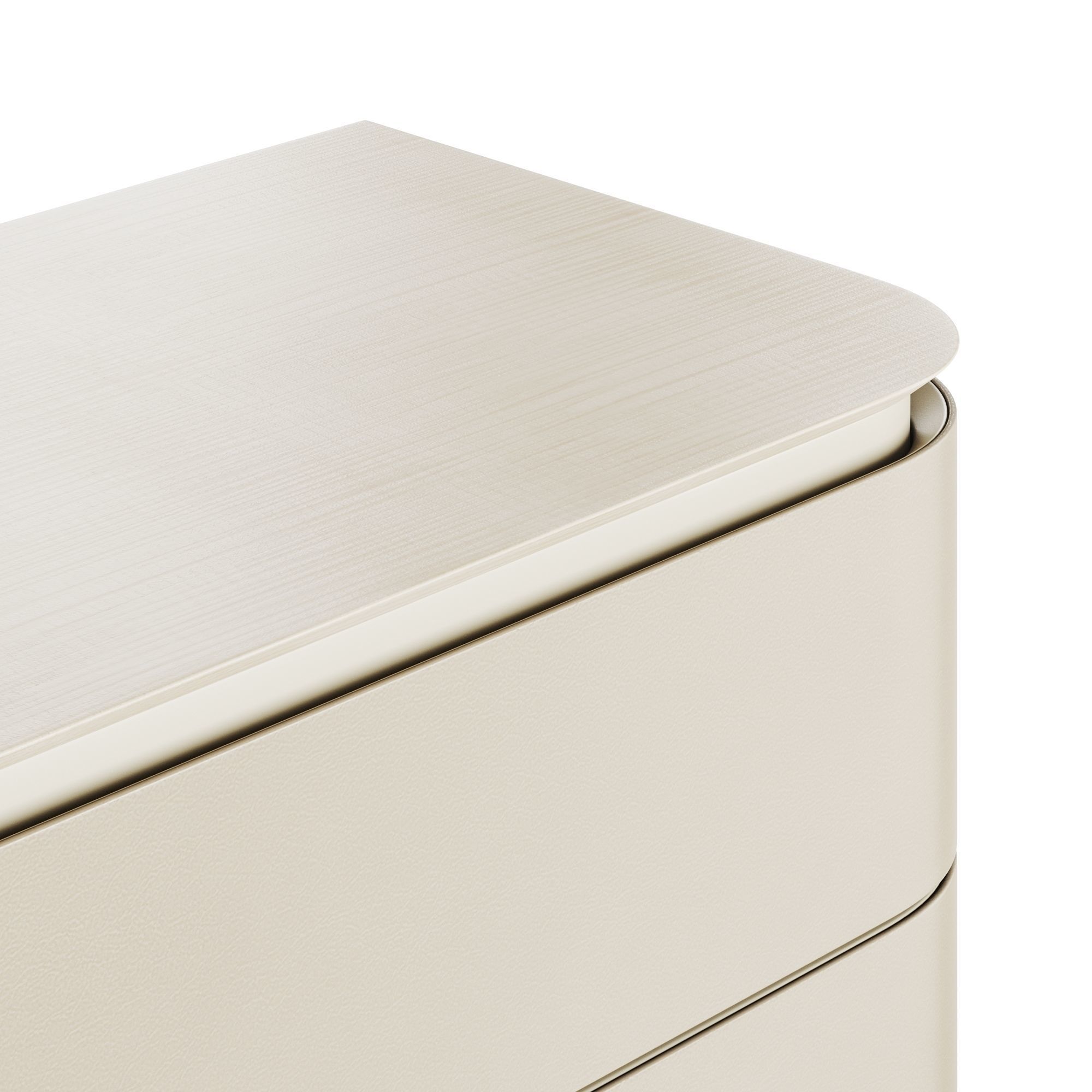 Fendi Edge Low Cabinet Stone Fiddleback Sycamore Low-poly 3D model_7