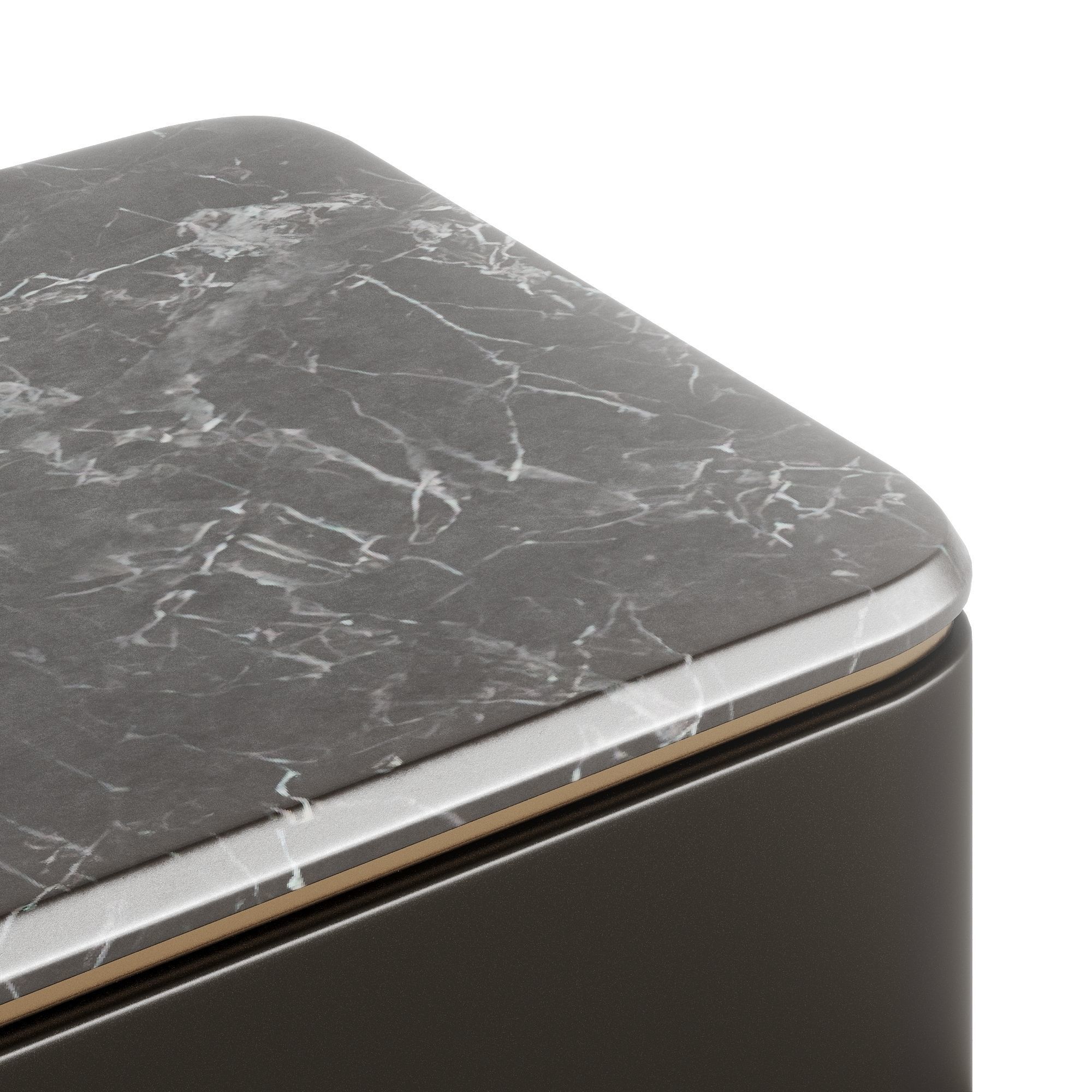 Fendi Lambert Side Table Marble Low-poly 3D model_3