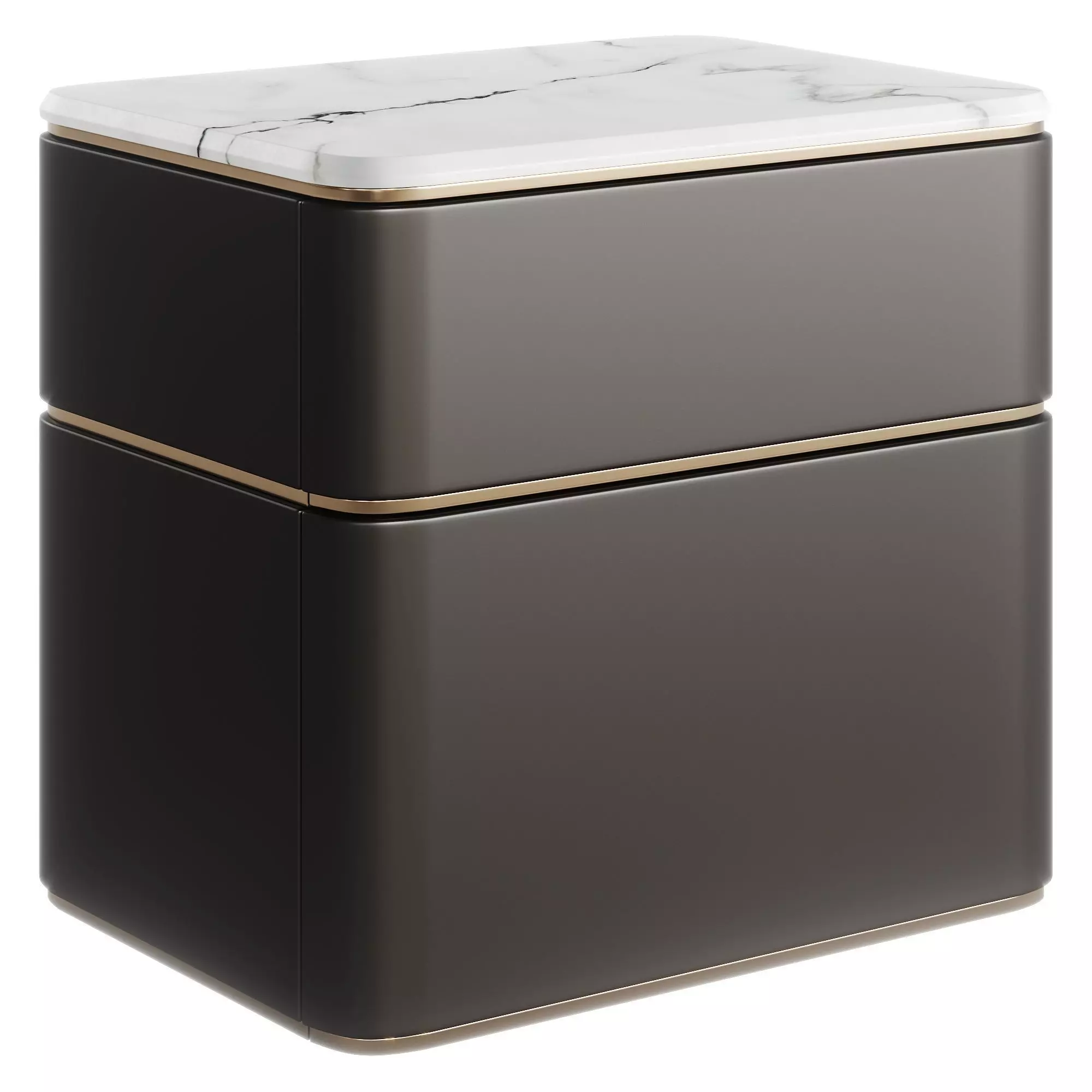Fendi Lambert Side Table Marble Low-poly 3D model_0