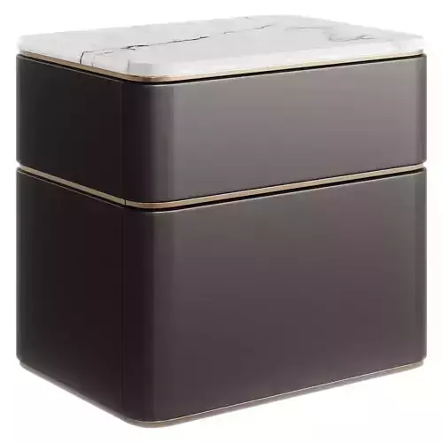 Fendi Lambert Side Table Marble Low-poly 3D model