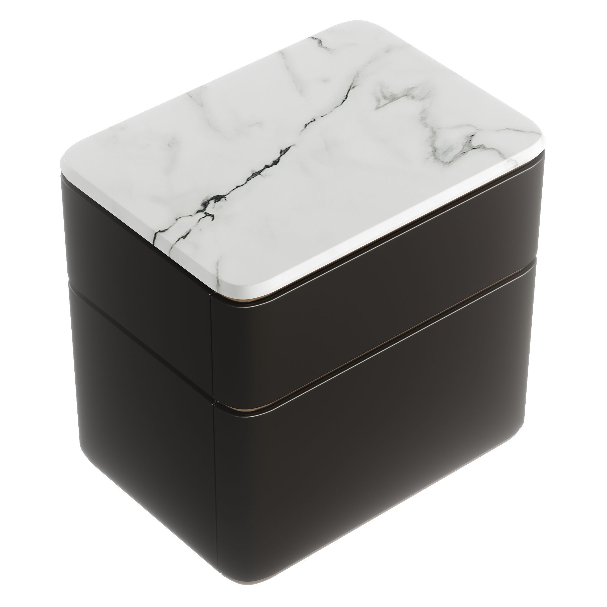 Fendi Lambert Side Table Marble Low-poly 3D model_6