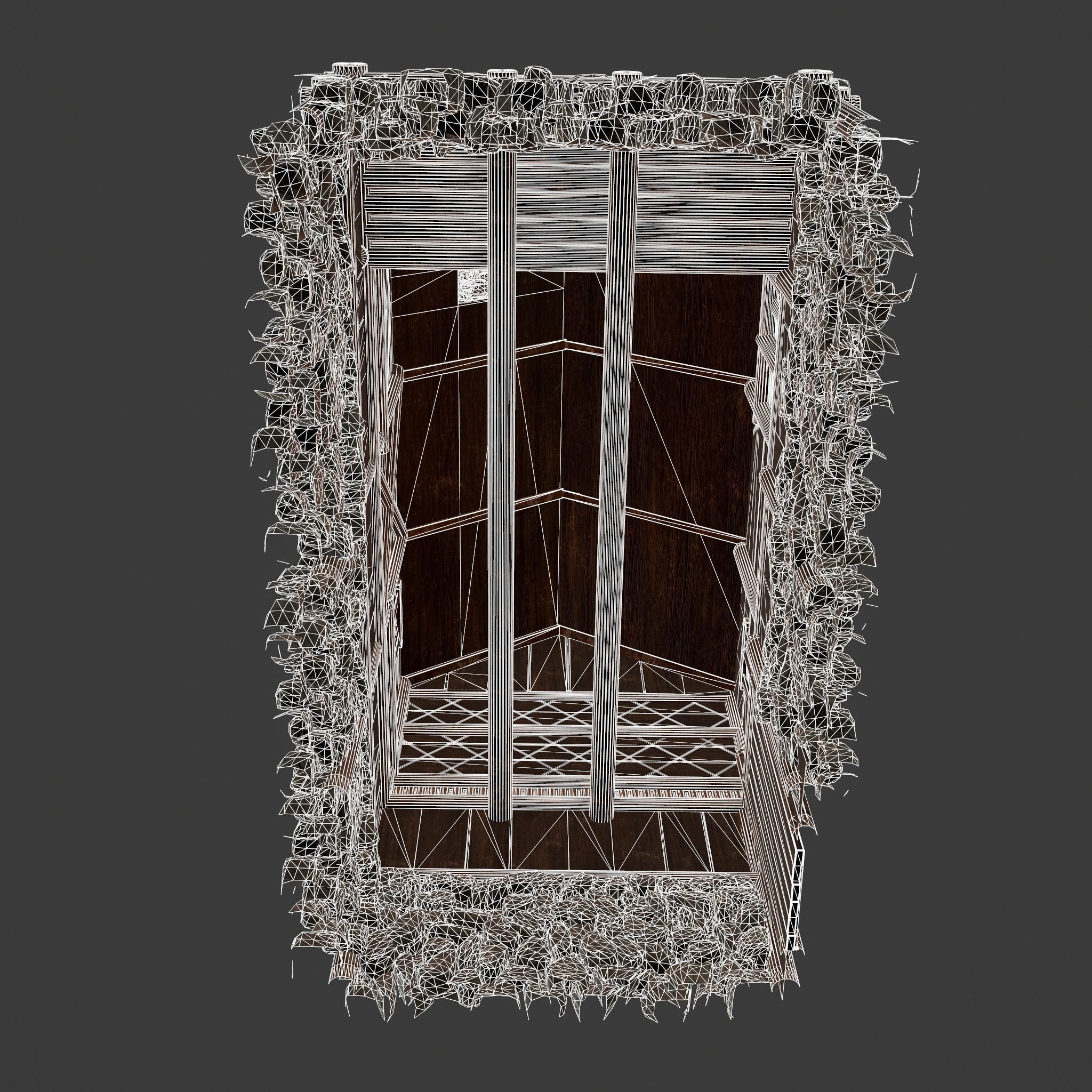 Medieval Cabin H Low-poly 3D model_59