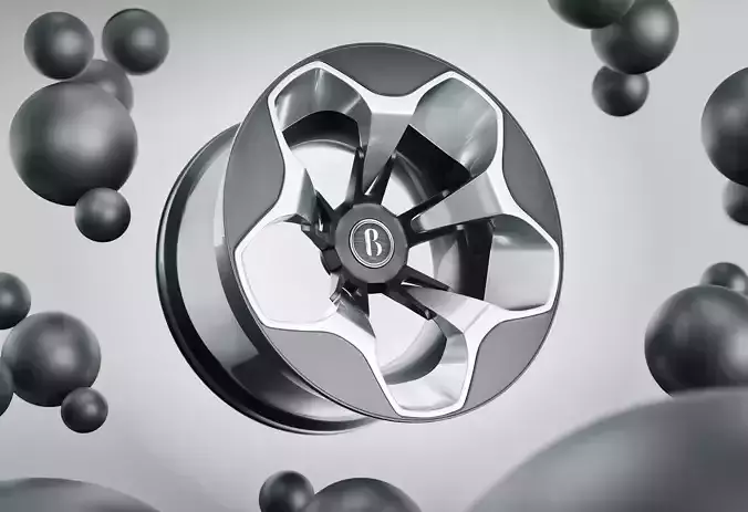 Bous J-1  Concept Rim Low-poly 3D model