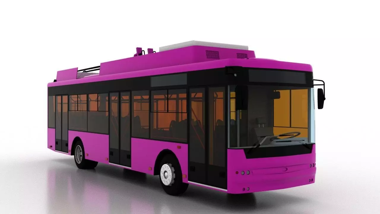 Trolleybus Bogdan T70117 3D model