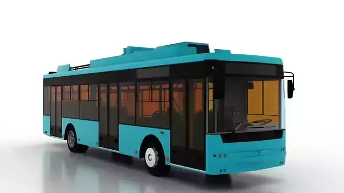 Trolleybus Bogdan T70115 3D model