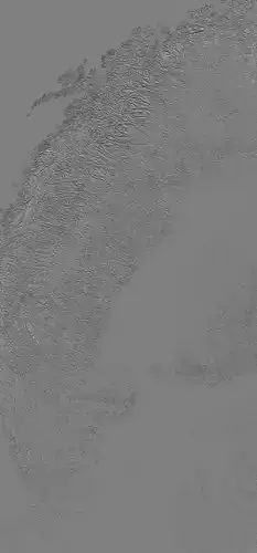 Sweden High resolution 26k curvature map