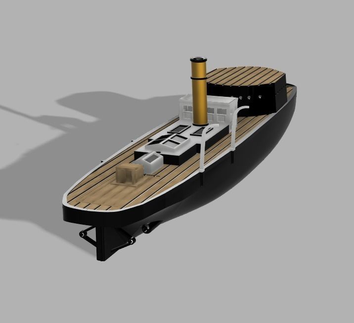 3D printable Chinese Gunboat Tiong Sing  3D print model_3