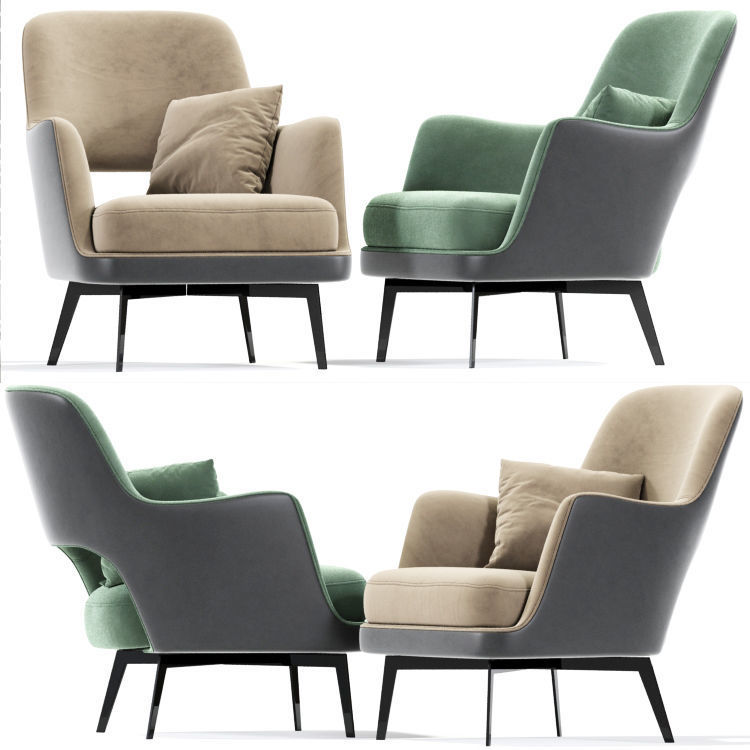 Gatsby Armchair 3D model_1