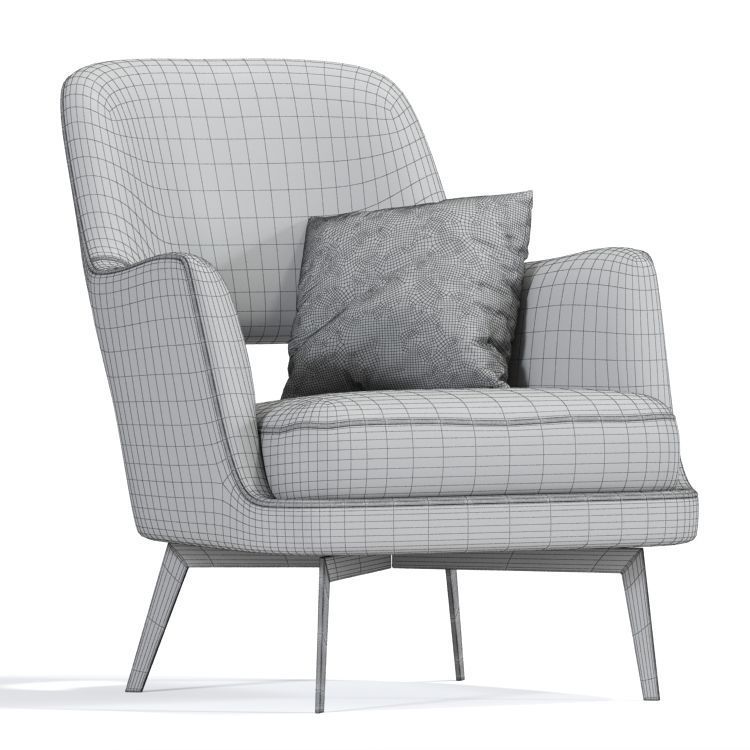 Gatsby Armchair 3D model_2