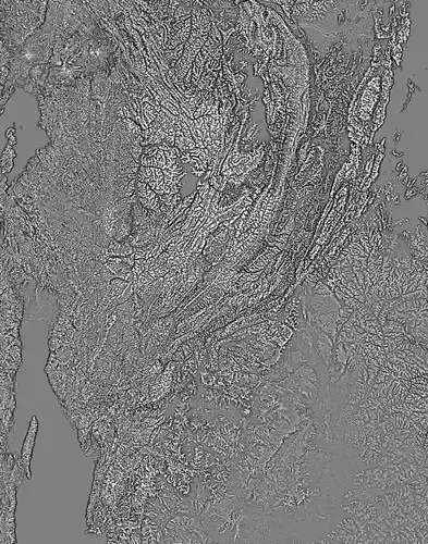 Burundi High resolution 4k curvature map