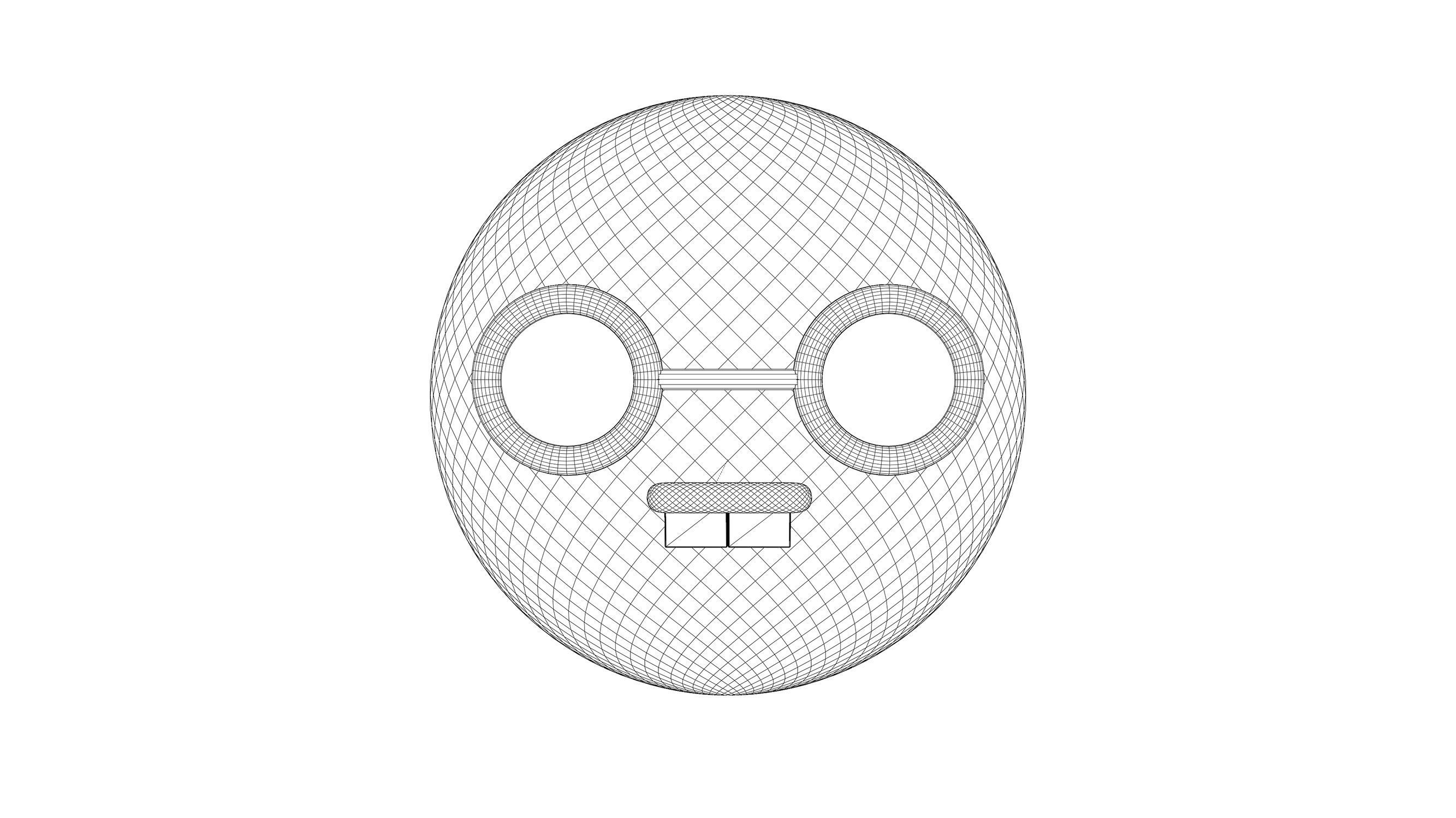 nerd emoji  3D model_2