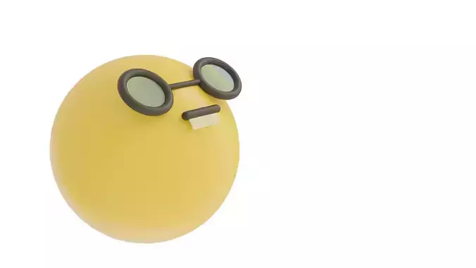 nerd emoji  3D model