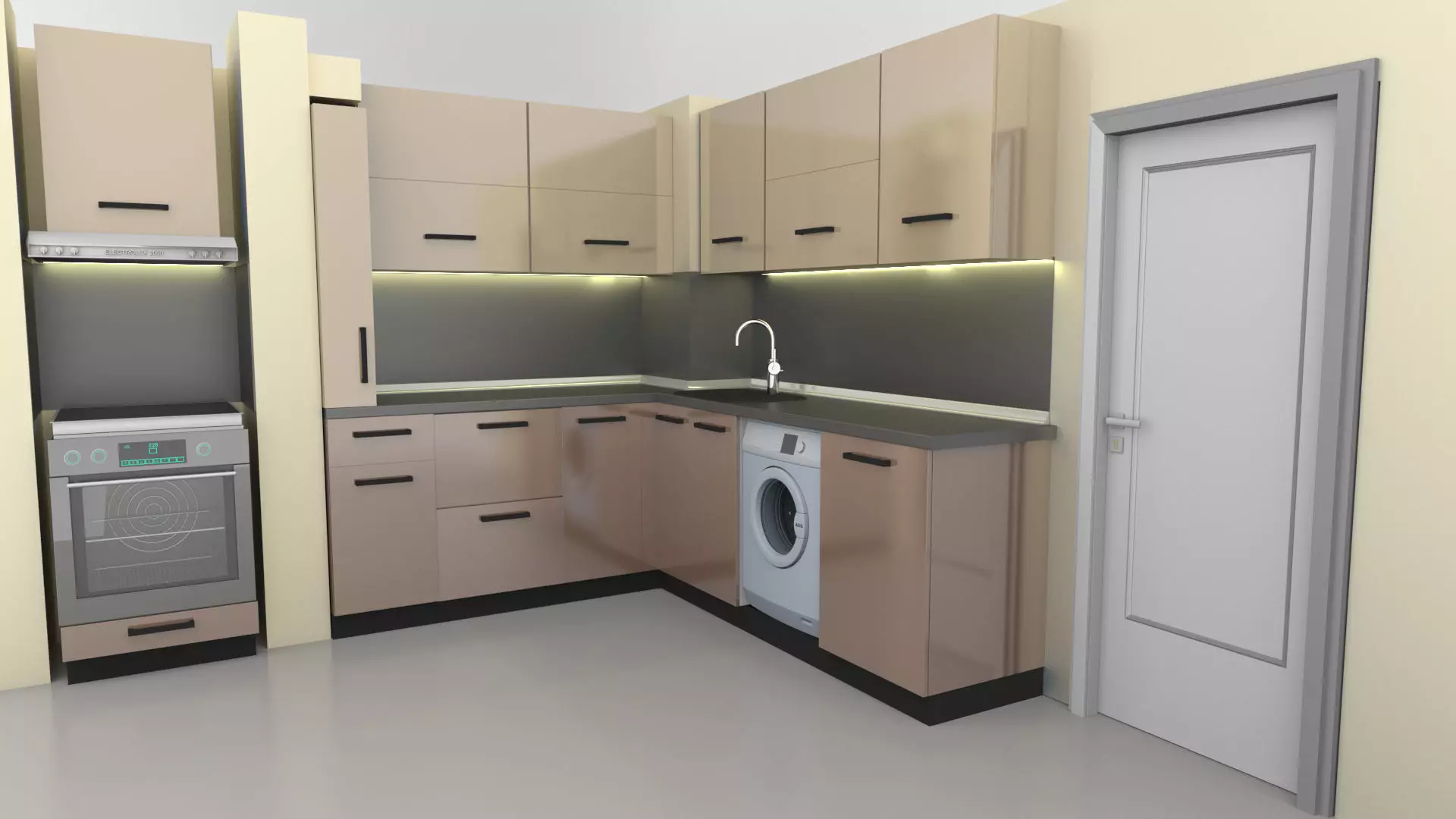 Kitchen 3D model_0