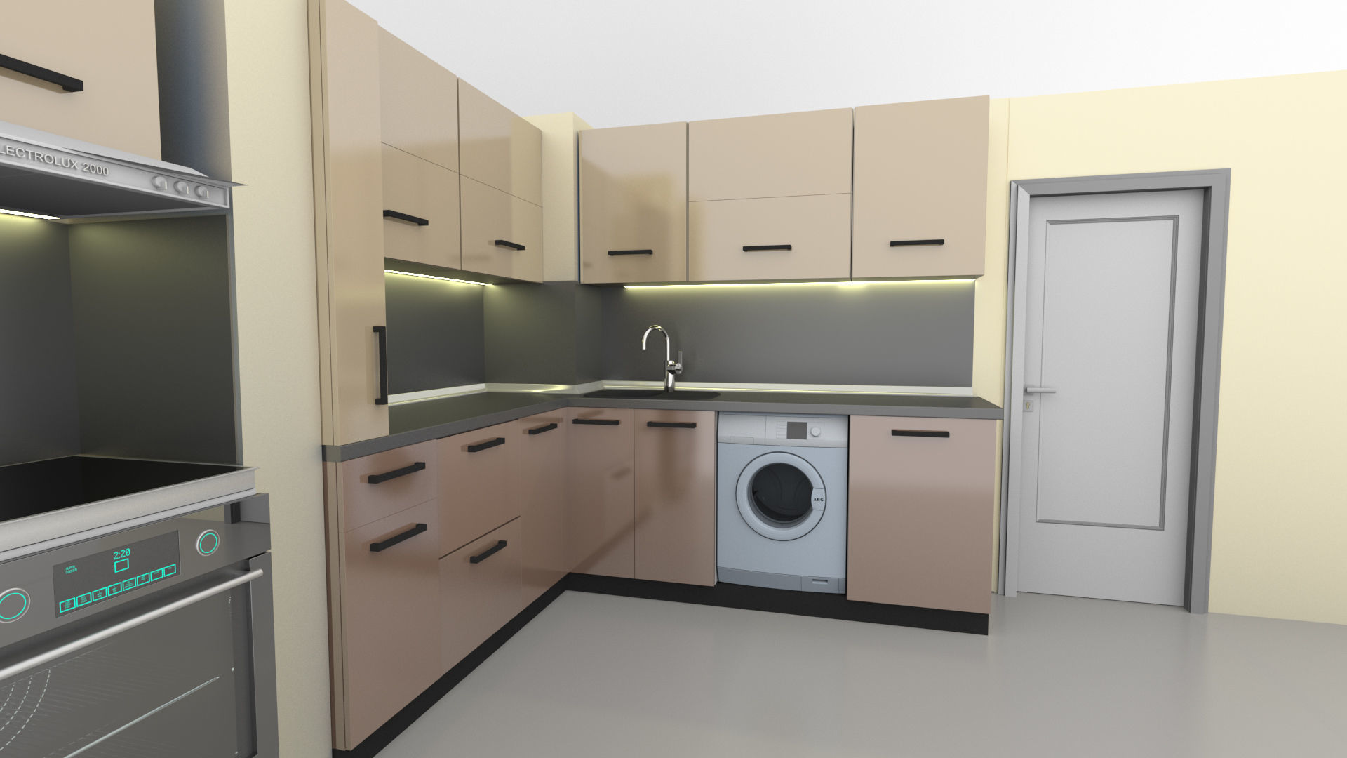 Kitchen 3D model_1