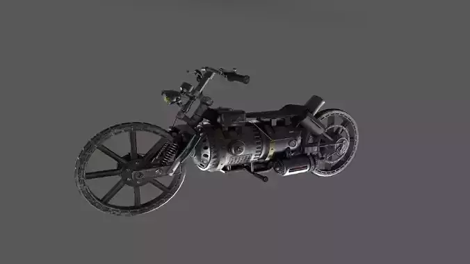 Stylized transport motorcycle PBR 