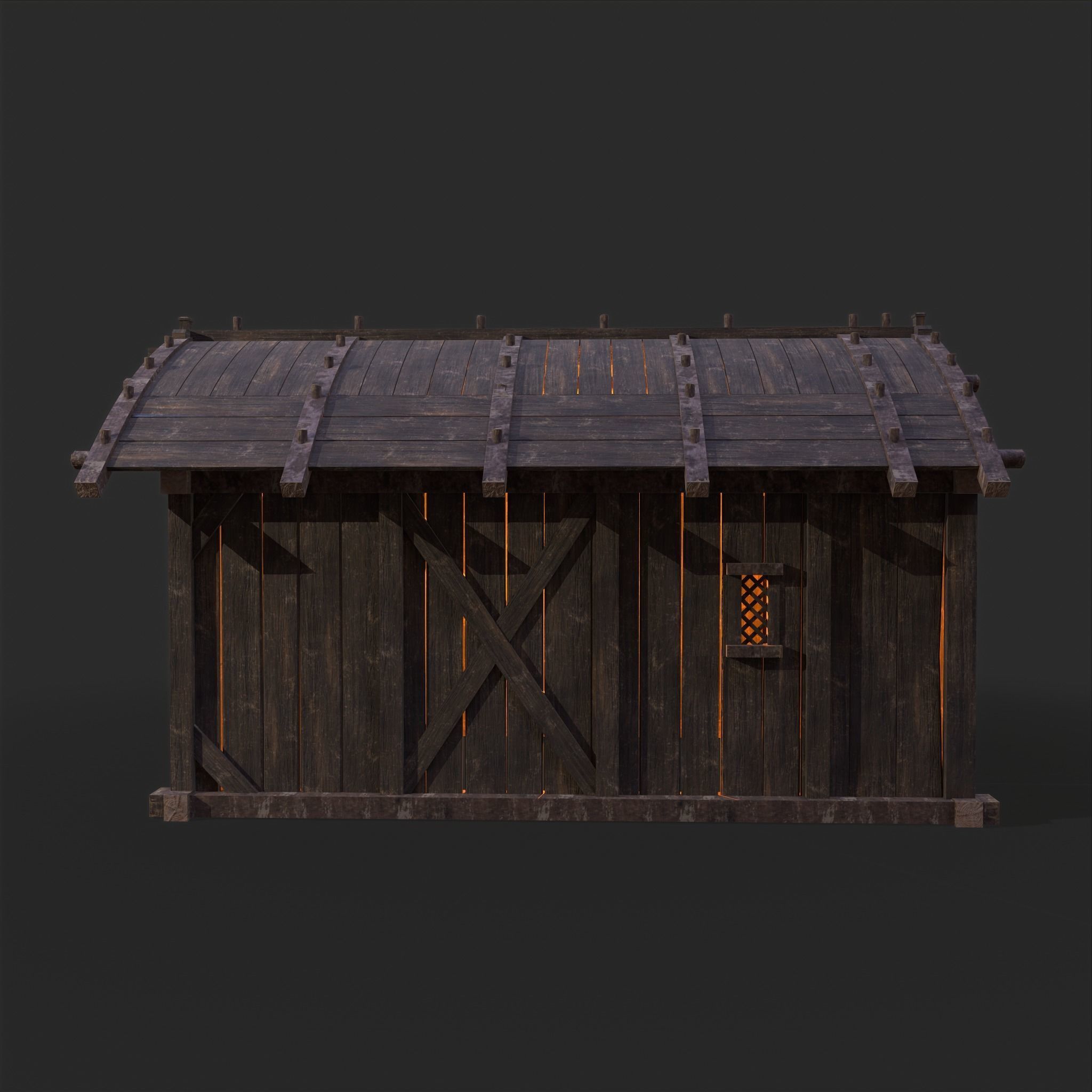 Medieval Wooden Cabins Collection of 8 _24