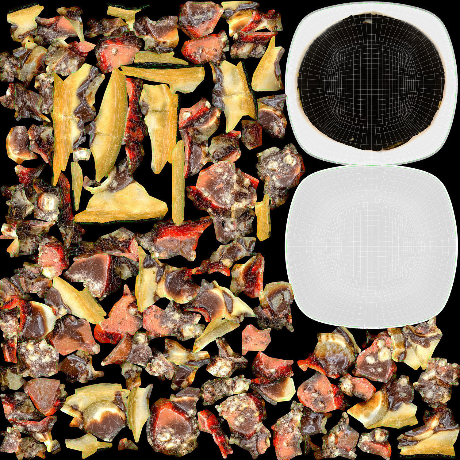 Nutella Pizza Low-poly 3D model_11