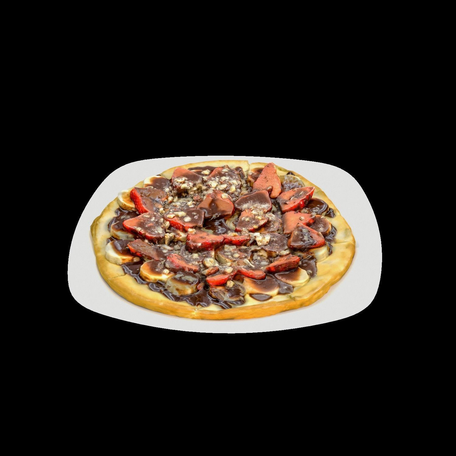 Nutella Pizza Low-poly 3D model_4