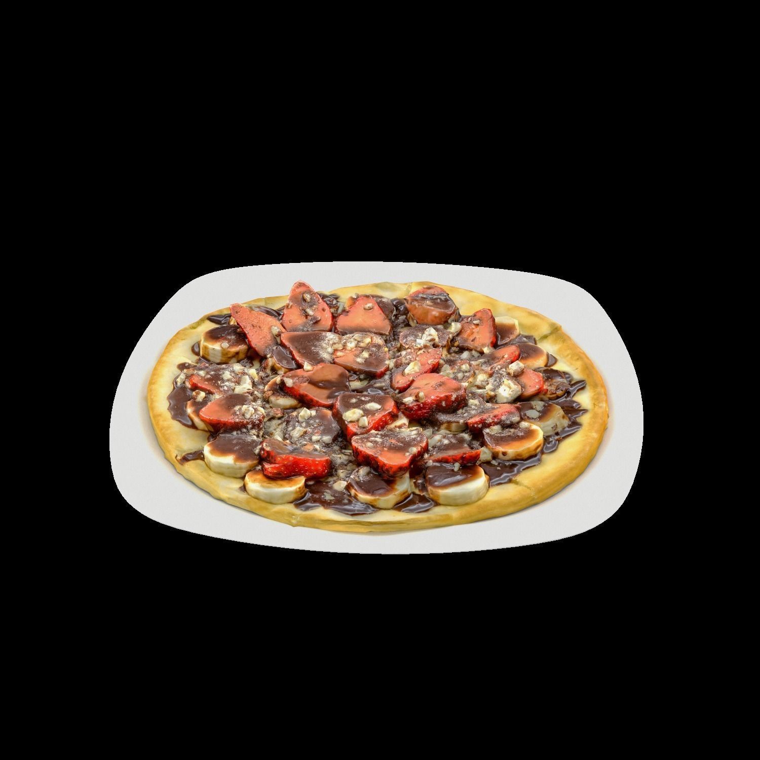 Nutella Pizza Low-poly 3D model_5