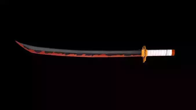 Rengoku Kyojuro sword - Kimetsu no Yaiba 3D model 3D print model