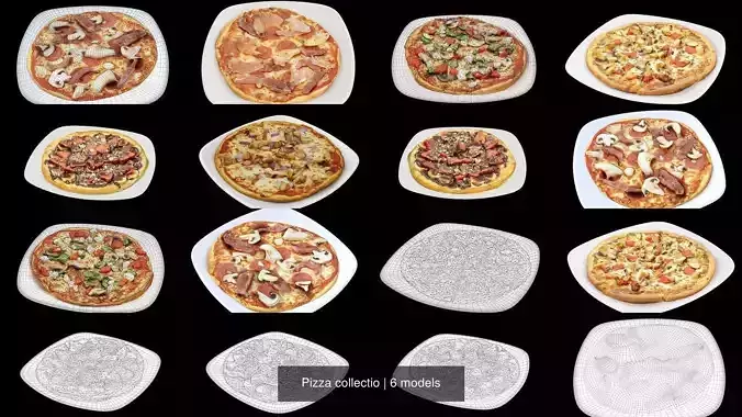 Pizza collectio 3D Model Collection