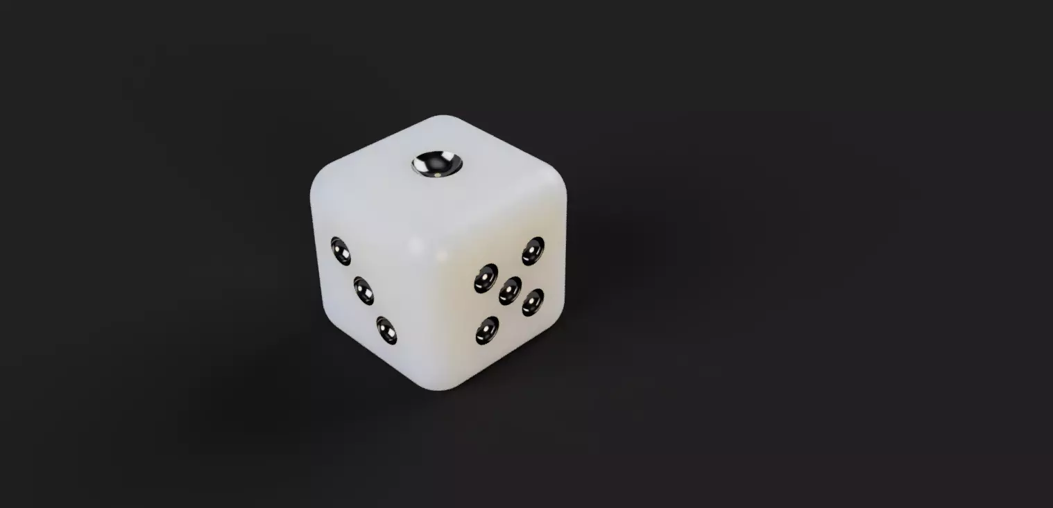 Free Six Sided Die Free 3D print model_0