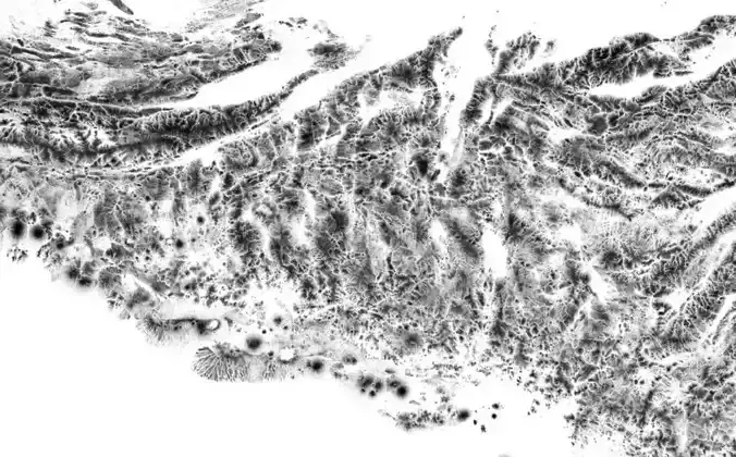 El Salvador High resolution 4k cavity map