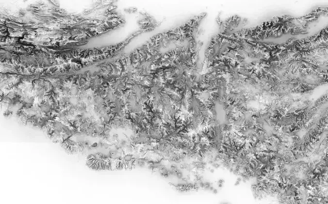 El Salvador High resolution 4k occlusion map